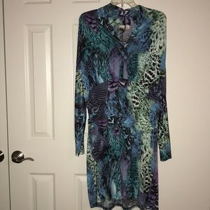 Longsleeve satin dress